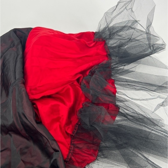 Be Smart Red Strapless Tulle Lined Swing Dress Size 5/6 Women’s - Picture 5 of 6